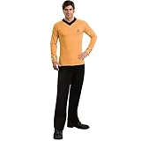 Star Trek Classic Gold Shirt Deluxe Adult Costume Adult (Small)