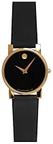 Movado Men's Classic Museum Black Genuine Leather Strap Watch #0604228