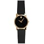 Movado Men's Classic Museum Black Genuine Leather Strap Watch #0604228