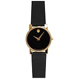MovadoMen's604228ClassicMuseumBlackGenuineLeatherStrapWatch