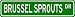 BRUSSEL SPROUTS Street Sign ~ Custom Street Sign - Aluminum