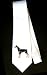 Party Decoration Necktie with pinscher, dog, doberman