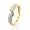 14K Yellow Gold Diamond Pave & Baguette Stack Ring