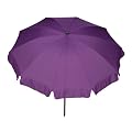 Siena Garden 560622 Sonnenschirm "Tropico" Bezug lila Gestell anthrazit � 200 cm