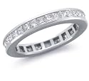 1.75 Carat G/SI Princess / Square Diamond Solitaire Ring 9k White Gold
