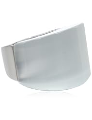 Stainless Steel Ladys with Simulated Opal Faceted Stone Ring, Size 8.5