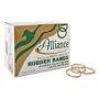 Alliance Pale Crepe Gold Rubber Bands, 1 Lb. bx, Size 117B, 7" x 1/8", Appx.300/bx
