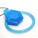 Dr. Bloom's Chewable Jewels Bracelet and Necklace with Hexagon Slide, Blue Topaz