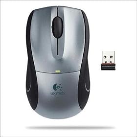 Logitech V450 Nano Cordless Laser Mouse for Notebooks (Silver) by 