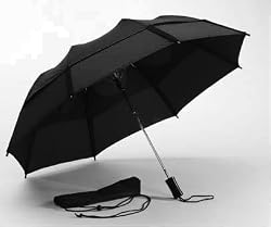 Gustbuster Metro Black, Automativc Umbrella with Gustbuster Logo