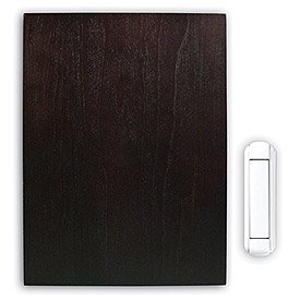 Detail for Heath/Zenith SL-6300-CH Wireless Battery-Operated Door Chime Kit with Wood Cover, Chocolate Finish ... Heath/Zenith SL-6300-CH Wireless Battery-Operated Door Chime Kit with Wood Cover, Chocolate Finish