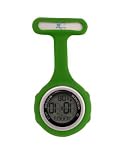 Nurse Digital Silicone Fob Watch - Dark Green