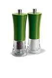 Review Cole and Mason H116G20 / Cole and Mason Genoa Salt Mill, Green Gloss Wood and Clear Acrylic