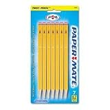 Papermate Sharpwriter Pencils, Yellow - 5 ea / Pack, 6 Packs
