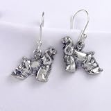 Cocker Spaniel Buff Sterling Silver Earrings