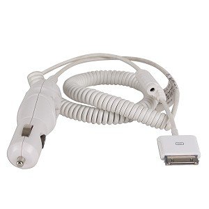 Belkin Mobile Power Cord for iPod with Dock Connector (White)
