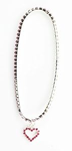 Diamond Studded Heart Anklet - Dangle Malibu Anklet (Pink)