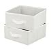 Honey-Can-Do 2-Pack Non-Woven Storage Drawers with Handles, Cool White