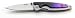 Whitby Lock Knife Purple Anodised Handle