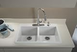 Sterling 1042-1-96 Biscuit Slope Slope 33 x 22 x 9 Double-equal Sink 1042-1