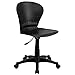 Flash Furniture Mid-Back Black Plastic Swivel Task Office Chair, BIFMA Certified