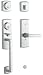 Baldwin 85385.260.1LH Soho Single Point Lock Left Hand Entry Handleset with Soho Leve...