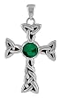 Celtic Eternity Cross Pendant - Stainless Steel - 1.75'' Height