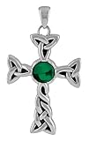 Celtic Eternity Cross Pendant - Stainless Steel - 1.75