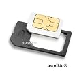Adattatore Micro-SIM SIM iPad 2 and 3 iPhone 4 G GS Converter from 3FF to 2 FF made in germany awolkin