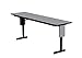 Correll SPA1872PX-15 Adjustable Height Folding Seminar Table, Panel Leg, Rectangular Top, 18" Height, 22-30" Wide, 72" Length, Gray Granite