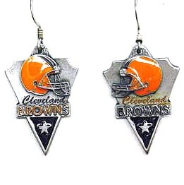 NFL Cleveland Browns Cast Dangle Earrings