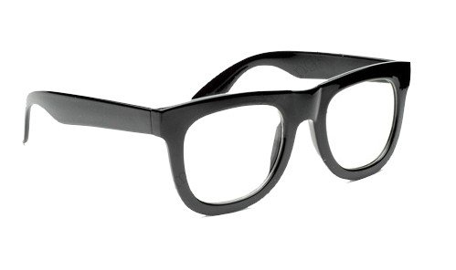 Super Nerd. Schlichte Brille mit völlig schmucklosem Rahmen und Bügeln. Transparente Gläser. Die perfekte Streberbrille. Rezension Nerd