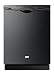 Haier DWL3025DBBB Tall-Tub Dishwasher, Black with Stainless Interior
