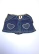 Denim Skirt with Heart Pockets fits Webkinz, Shining Star & 8"-10" Make Your Own Stuffed Animals
