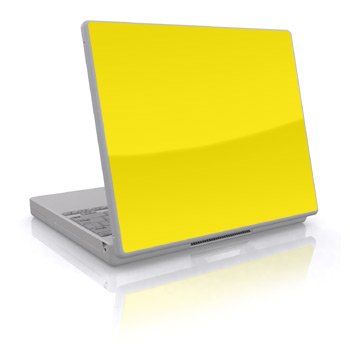 Childrens Toyshop  Video Games : Laptop Skin (Can be trimmed to fit most laptops.) (15" x 12") - Solid State Yellow