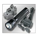 Streamlight 75024 Stinger Flashlight with 120V AC and 12V DC Chargers/Holders, Black