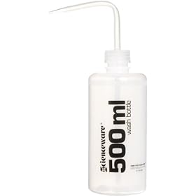 Bel-Art, Scienceware, 116181016, Bottle, Polyethylene, Wash, Narrow Mouth, Volume Labeled, 500ml, 12/Package