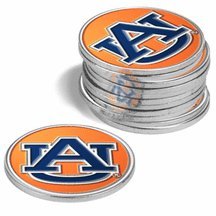 Auburn Tigers Golf Ball Marker Pack)