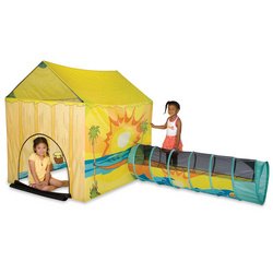 Day at the Beach Play Tent and Tunnel Combo
