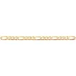 14-karat-gold Concave Open Figaro Chain 9"