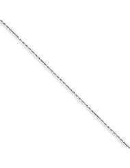 10k White Gold 24in 1.2mm Machine Made D/C Rope Necklace Chain. Metal Wt- 2.91g