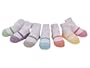 Baby Emporio - 0-12 - mos 7 paires de chaussettes style ballerine pour b�b� - filles - couleurs pastels - semelle antid�rapante - sac cadeau