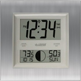 La Crosse Technology Atomic Wall Clock With Moon Phase
