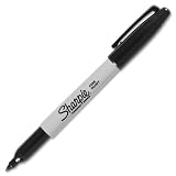 Sharpie Fine Point Permanent Markers, 12 Black Markers(30001)