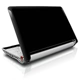 Solid State Black Design Skin Cover Decal Sticker for the Acer Aspire ONE 11.6 AO751H Netbook Laptop