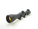 NcSTAR ILLUMINATED Rifle Scope 3-9X40E RUBBER COATED SCOPE/RUBY/RING