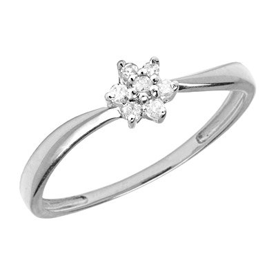 10K White Gold Diamond Cluster Promise Ring 31LzPgX9zIL 10K White Gold Diamond Cluster Promise Ring