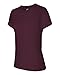 Hanes Women Nano-T T-shirt,Maroon,Large