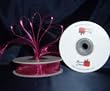 Sheer Organza Ribbon Mono Edge - 5/8" - 25 Yards (75 FT) - Burgundy