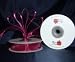 Sheer Organza Ribbon Mono Edge - 5/8" - 25 Yards (75 FT) - Burgundy